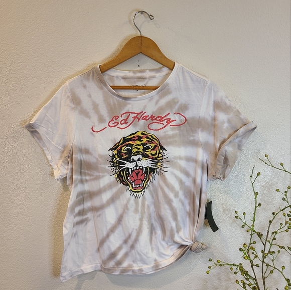 Ed Hardy Tops - Ed Hardy Tie Dye Tshirt Size 2X